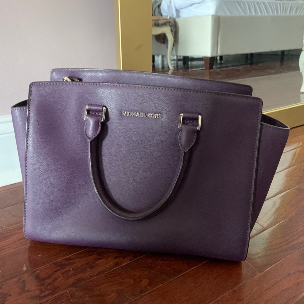 Michael Kors Purple Satchel